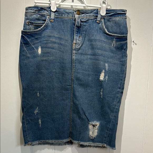 Dresses & Skirts - Denim Distressed Skirt